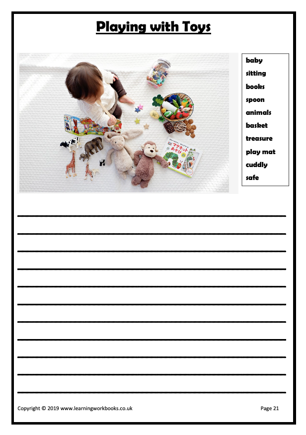 Story Writing Workbook 1 (downloadable digital product)