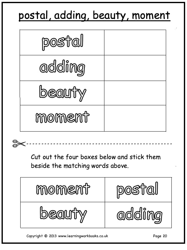 Visual Discrimination with Letters Workbook 5 (downloadable digital product)