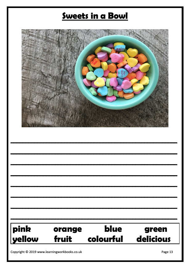 Write a Story About the Picture Workbook 1 (downloadable digital product)