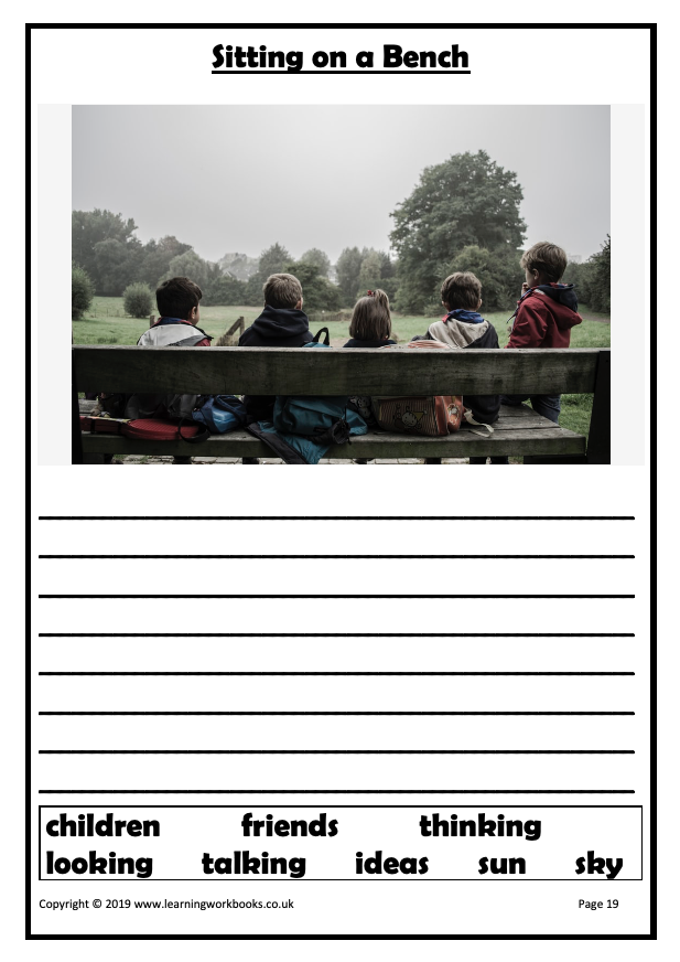 Write a Story About the Picture Workbook 1 (downloadable digital product)