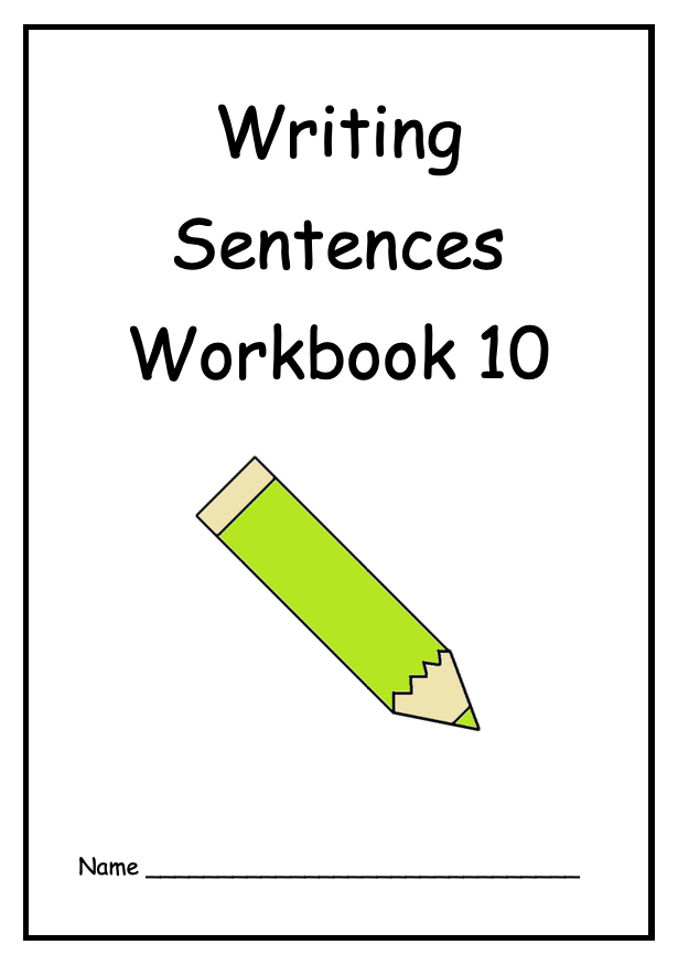 Writing Sentences Workbook 10 (downloadable digital product)