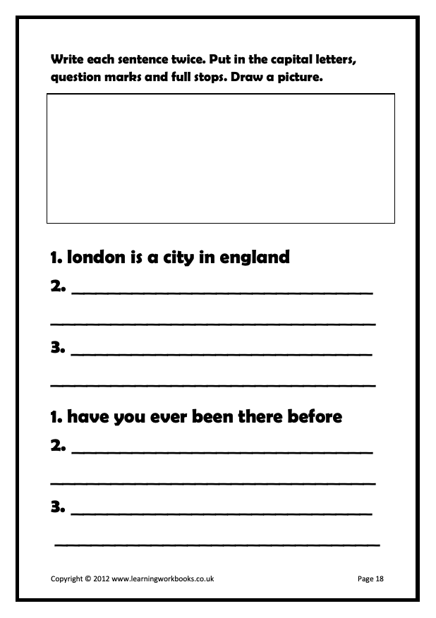 Writing Sentences Workbook 10 (downloadable digital product)