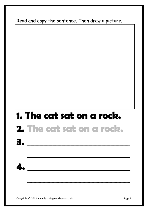 Writing Sentences Workbook 2 (downloadable digital product)