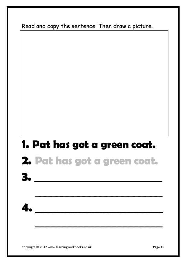 Writing Sentences Workbook 2 (downloadable digital product)