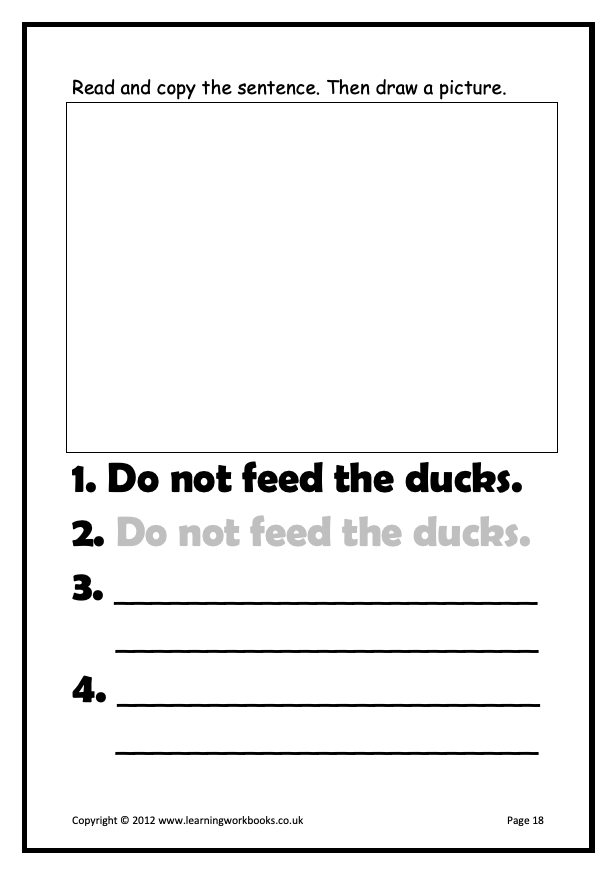 Writing Sentences Workbook 2 (downloadable digital product)