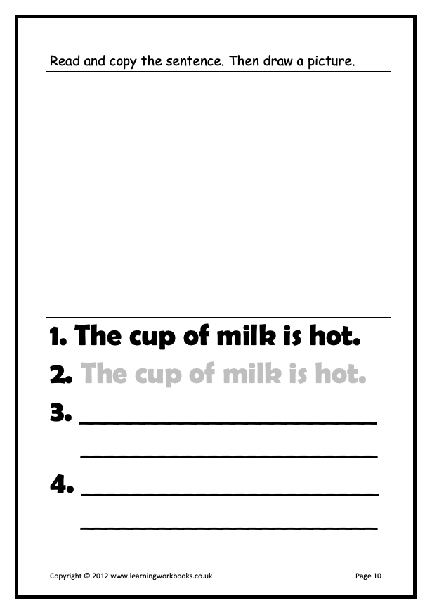 Writing Sentences Workbook 3 (downloadable digital product)
