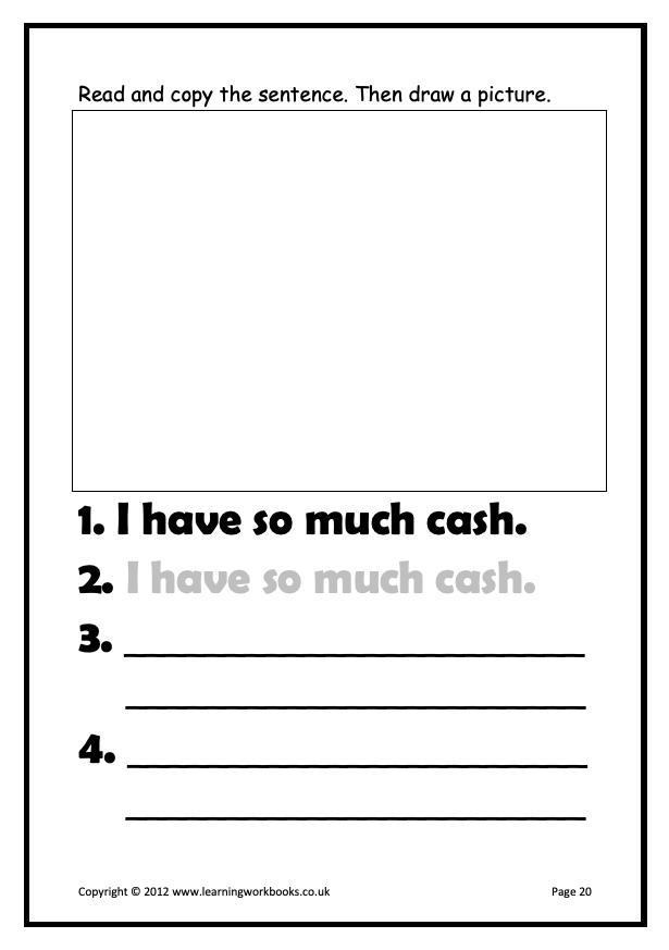 Writing Sentences Workbook 4 (downloadable digital product)