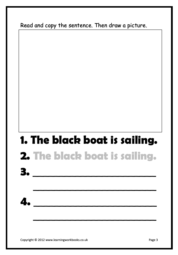 Writing Sentences Workbook 4 (downloadable digital product)