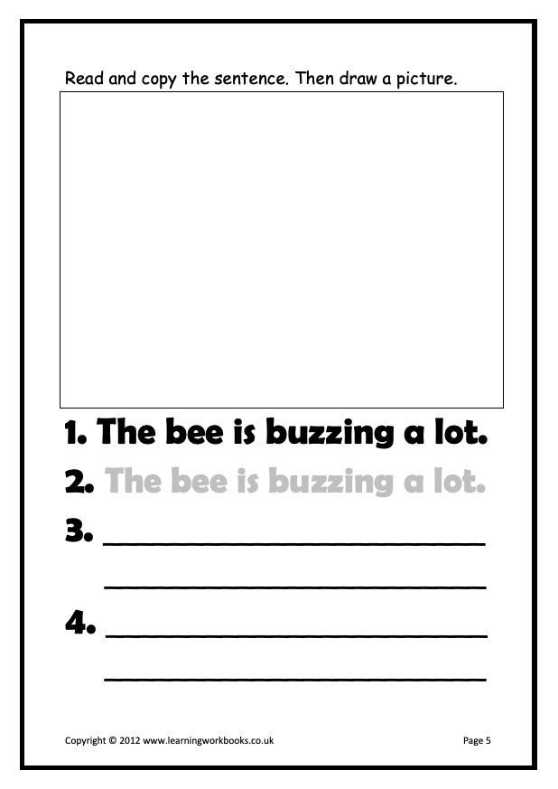 Writing Sentences Workbook 4 (downloadable digital product)