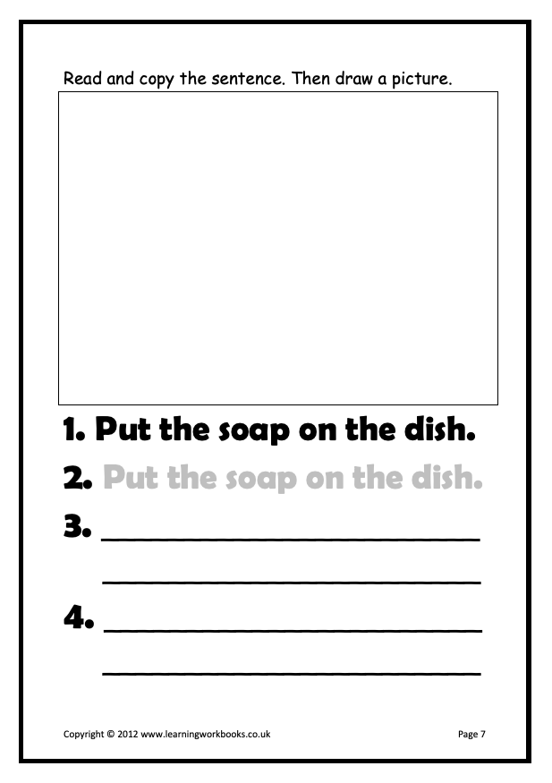 Writing Sentences Workbook 4 (downloadable digital product)