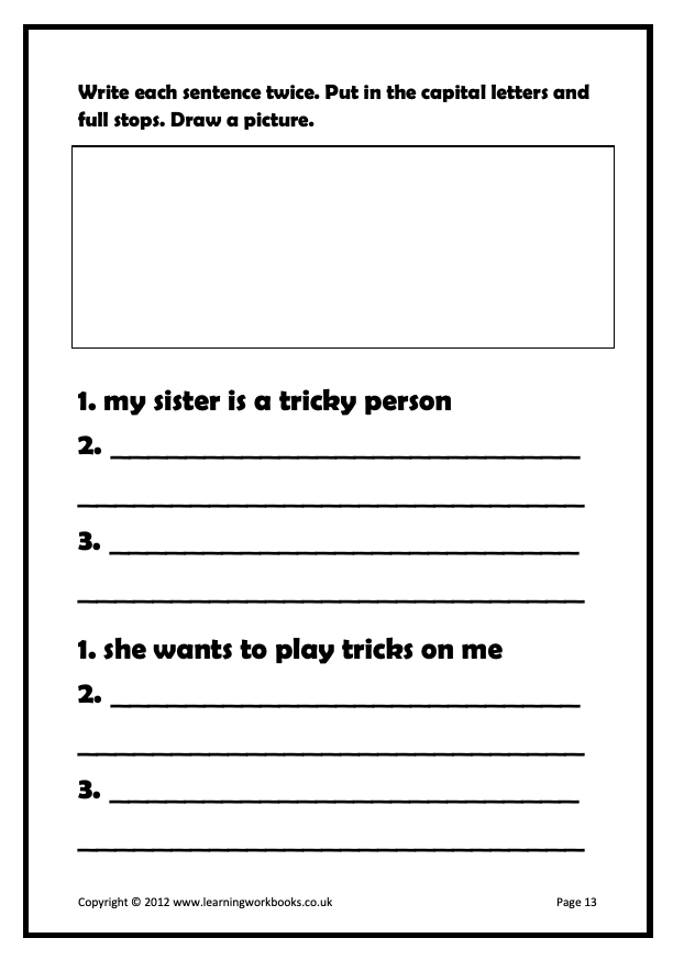 Writing Sentences Workbook 6 (downloadable digital product)