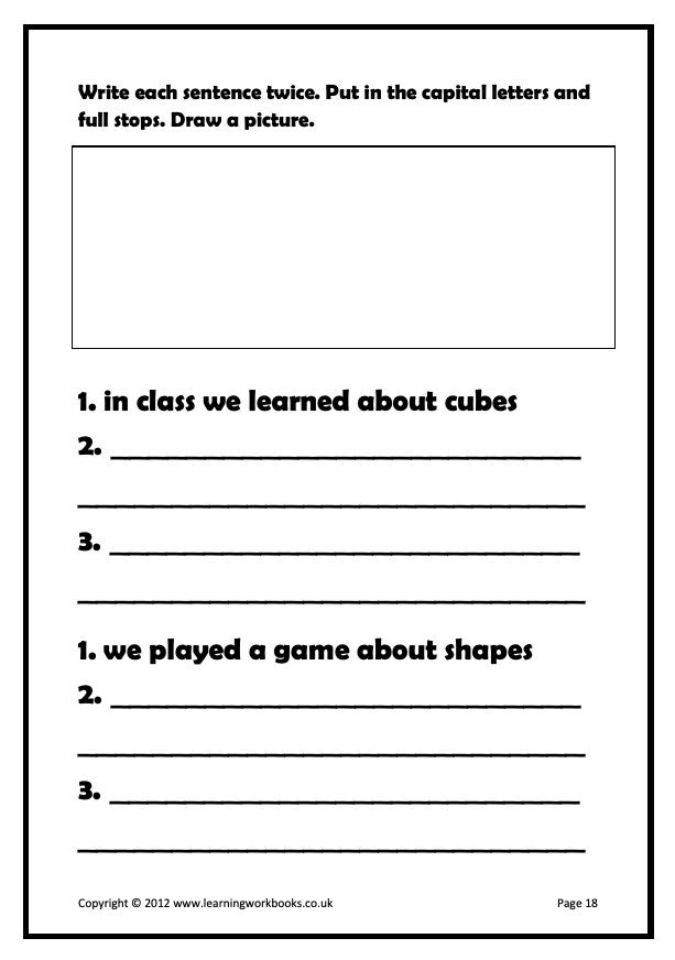 Writing Sentences Workbook 6 (downloadable digital product)