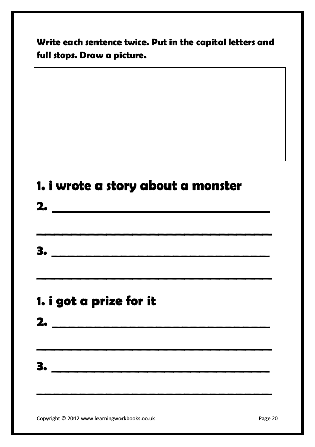 Writing Sentences Workbook 6 (downloadable digital product)
