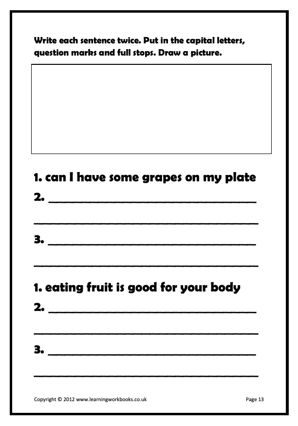 Writing Sentences Workbook 7 (downloadable digital product)