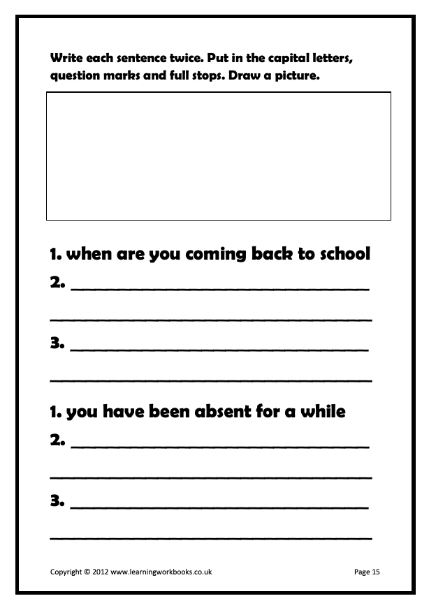 Writing Sentences Workbook 7 (downloadable digital product)