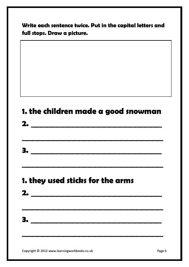 Writing Sentences Workbook 7 (downloadable digital product)