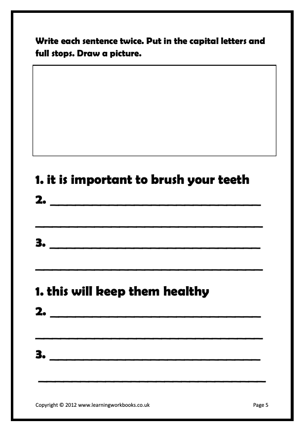 Writing Sentences Workbook 8 (downloadable digital product)