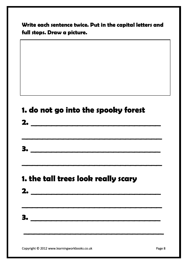 Writing Sentences Workbook 9 (downloadable digital product)