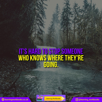 It's Hard to Stop Someone Who Knows Where They Are Going