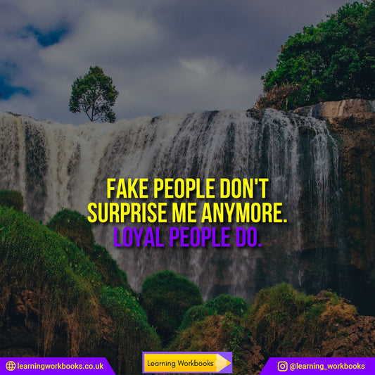 Fake people don't surprise me anymore. Loyal people do. 