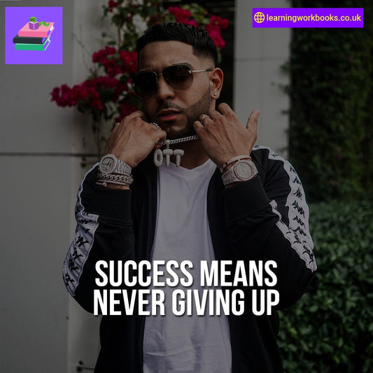 Success Means Never Giving Up