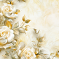 The Complete Wedding Planner – Design Number 1: Ivory and Gold Flowers (downloadable, high quality print, 100 pages)