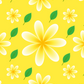 Yellow Flowers with Yellow Background A4 Lined Notebook (Downloadable Ebook)