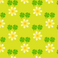 Yellow Flowers with Lime Green Background A4 Lined Notebook (Downloadable Ebook)