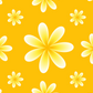 Yellow Flowers with Orange Background A4 Lined Notebook (Downloadable Ebook)