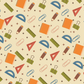 School Pattern 7mm Squared Notebook 6 (downloadable digital product)