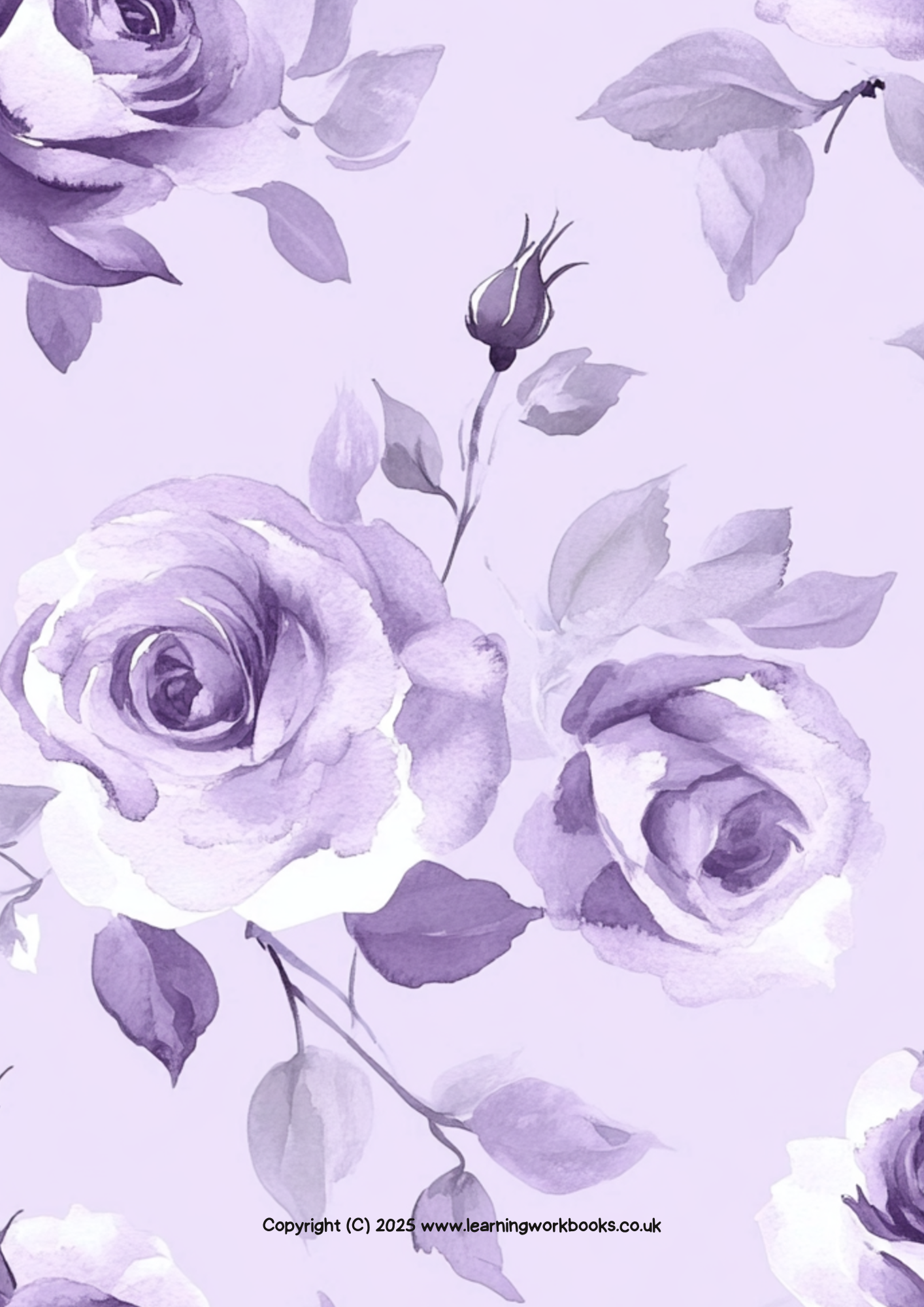 Lavender Rose Notebook 11 (downloadable digital product)