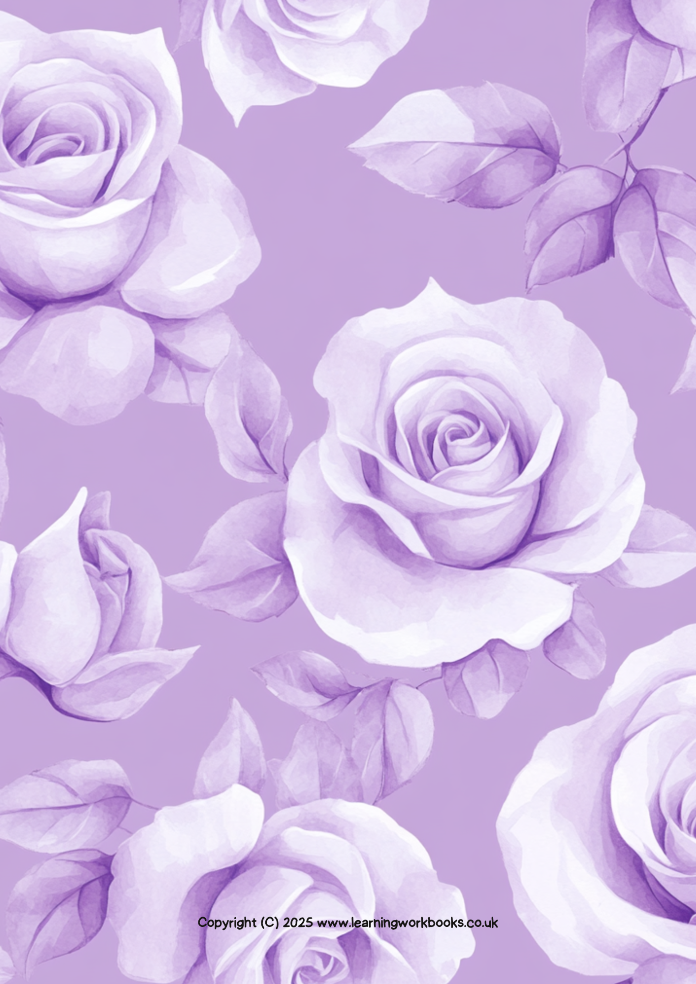 Lavender Rose Notebook 1 (downloadable digital product)