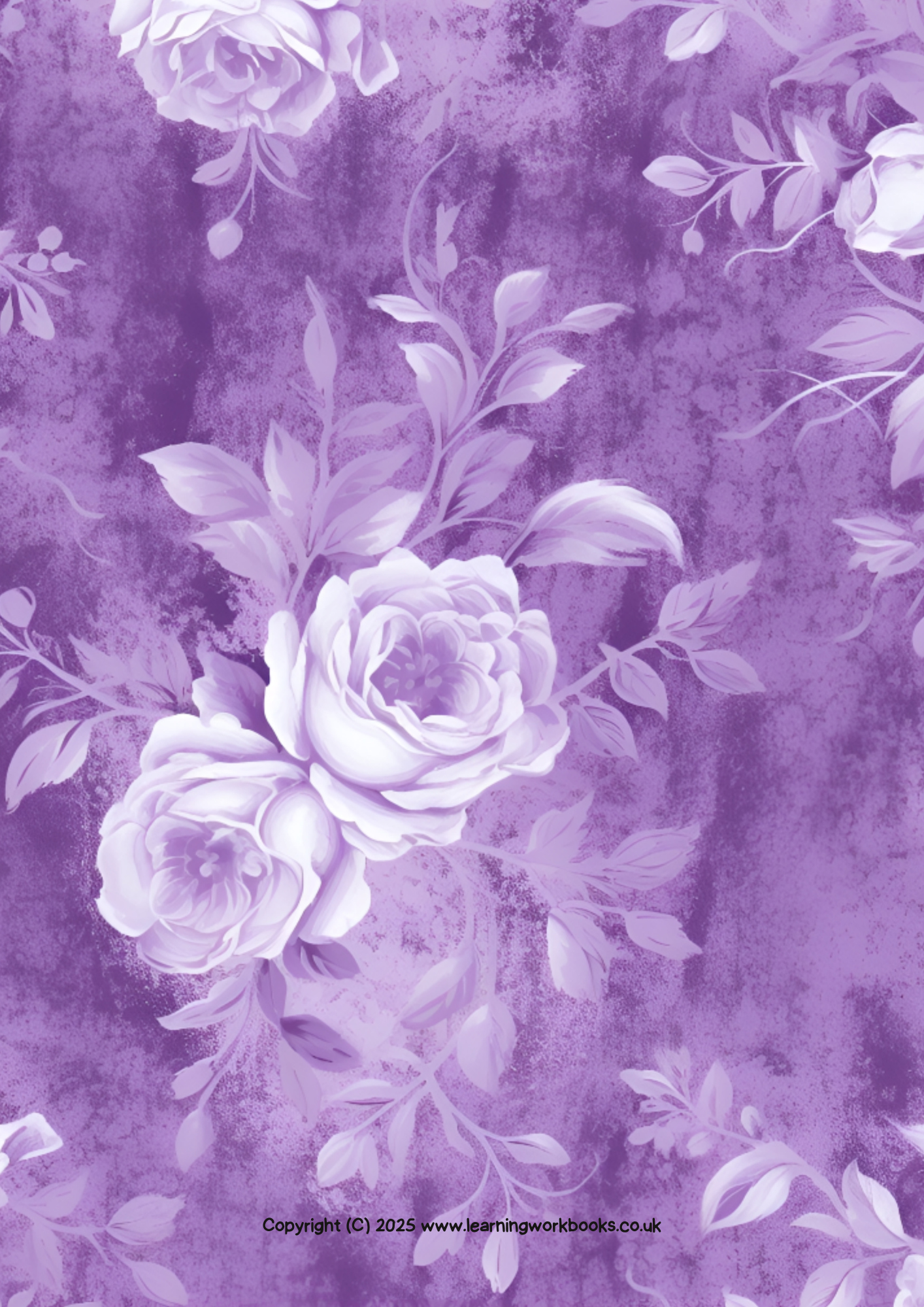 Lavender Rose Notebook 10 (downloadable digital product)