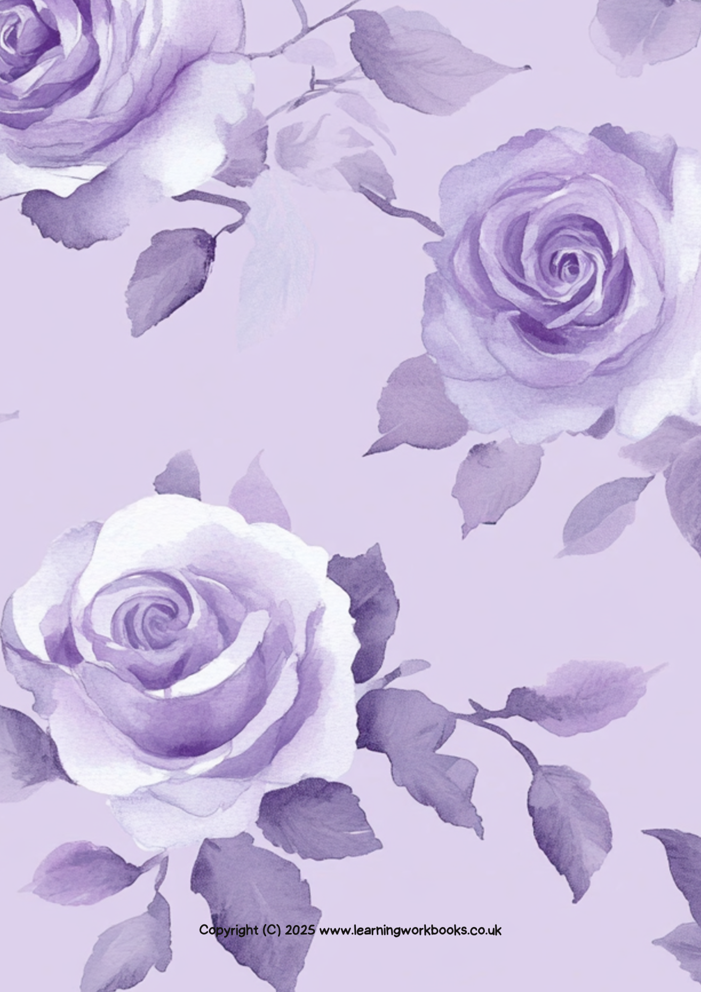 Lavender Rose Notebook 7 (downloadable digital product)