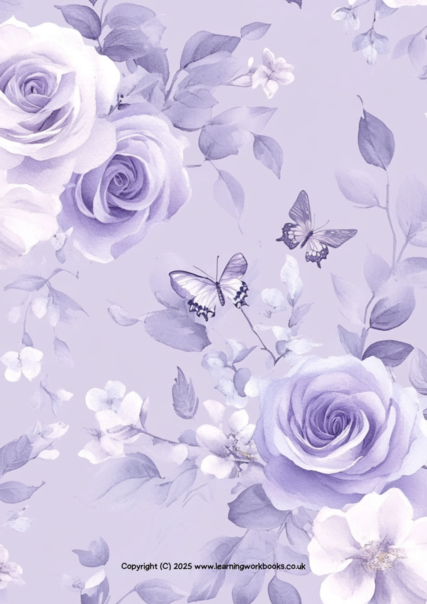 Lavender Rose Notebook 2 (downloadable digital product)