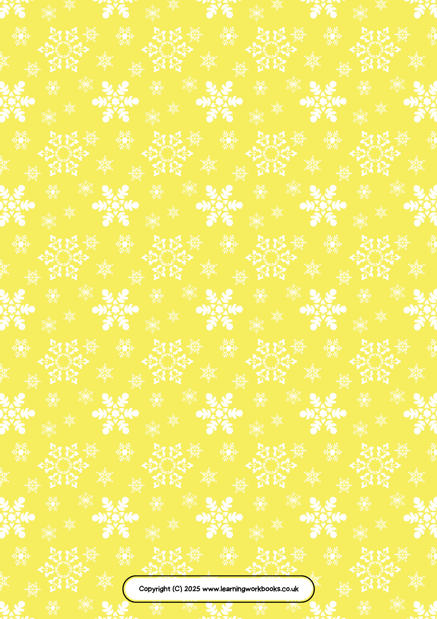 Snowflake A4 Lined Notebook 24 (downloadable digital product)