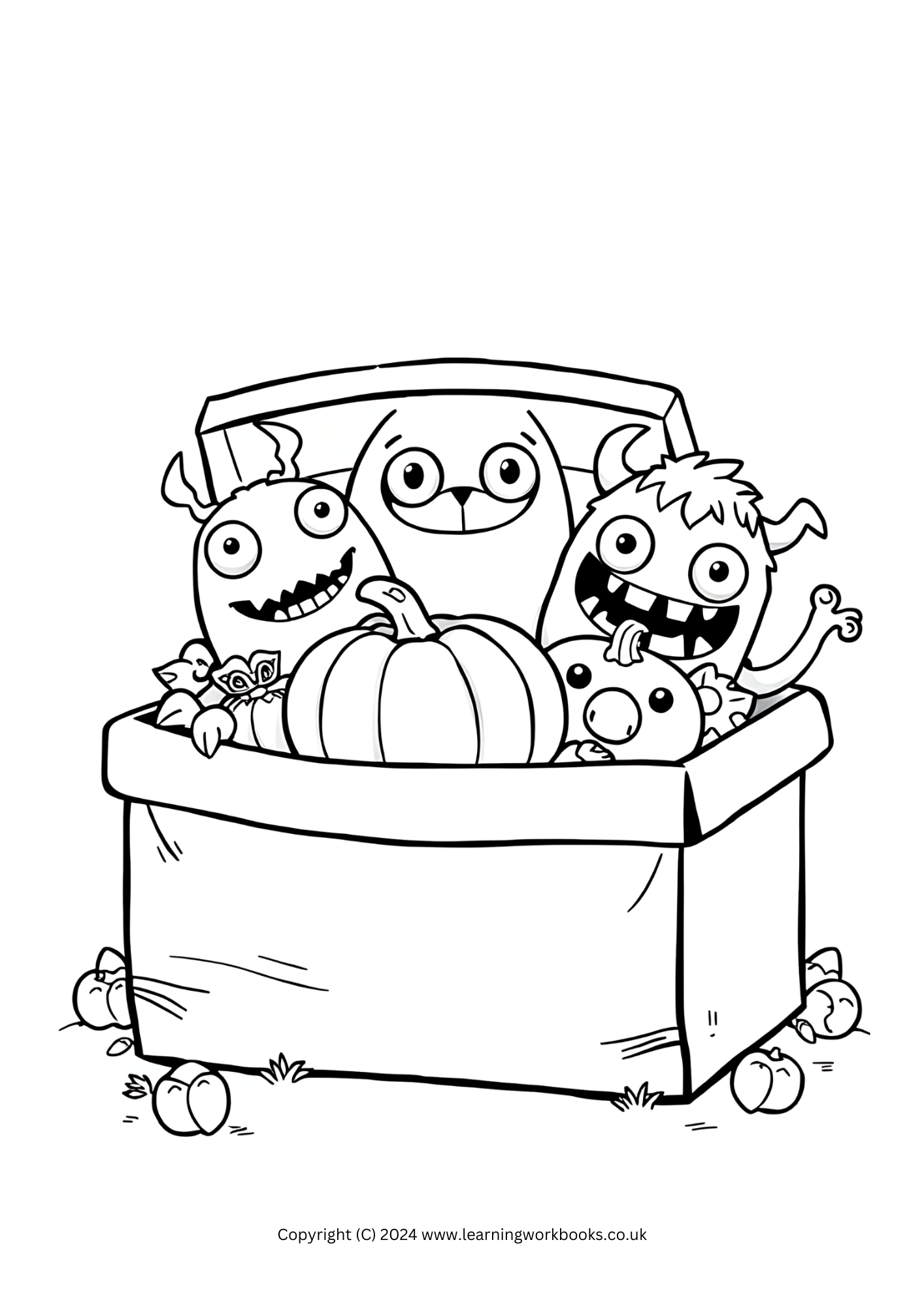 Cuddle Monsters Halloween Colouring Book