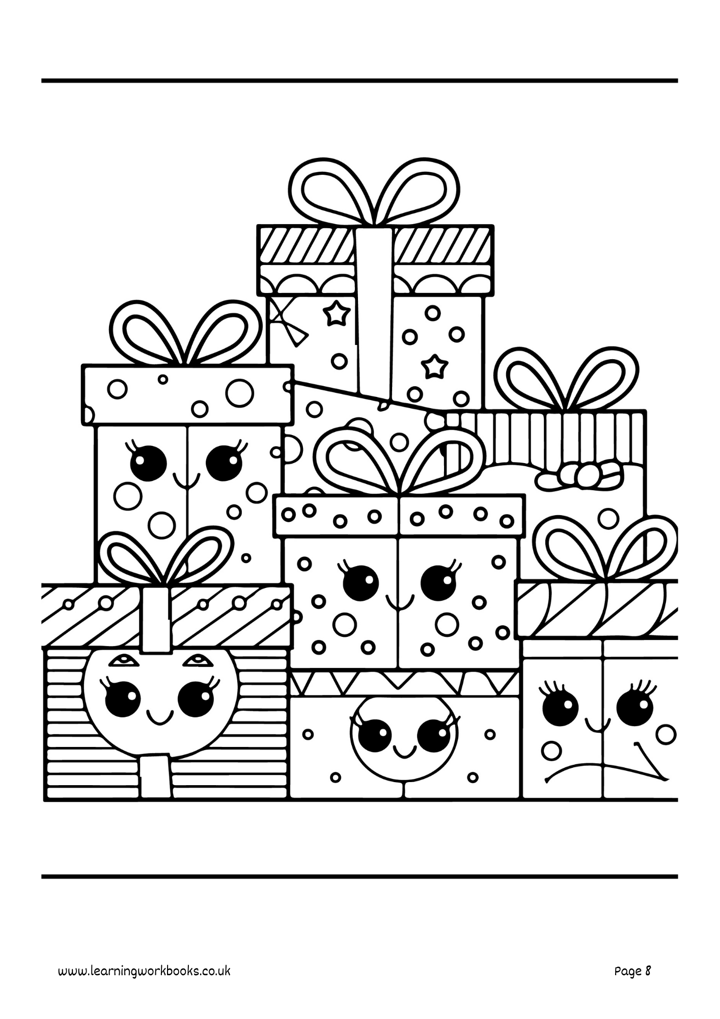 Christmas Colouring Book 10 (downloadable digital product)