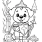 Animal Trick-or-Treaters Halloween Colouring Book