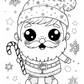 Kawaii Christmas Colouring Book 2 (downloadable digital product)