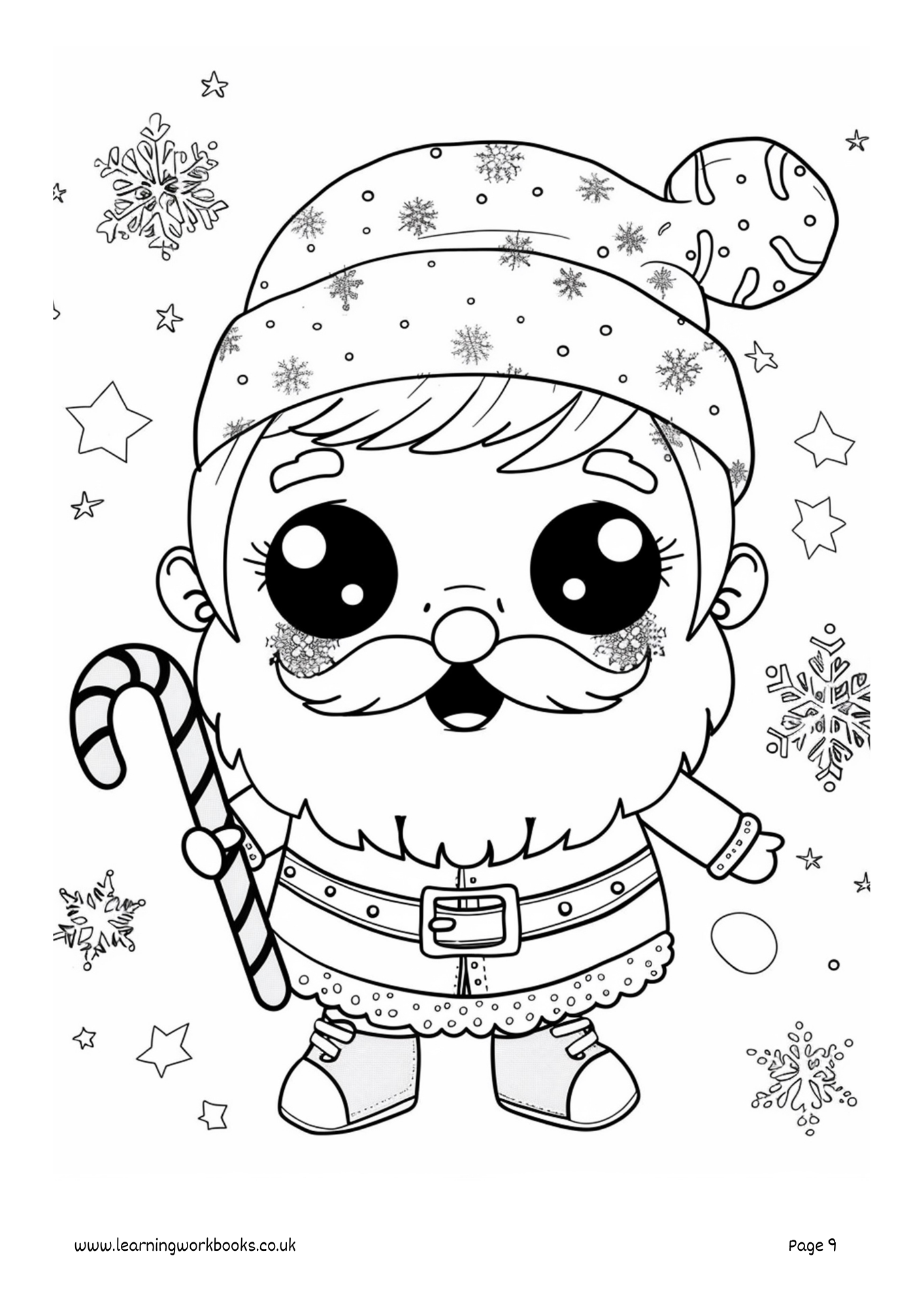 Kawaii Christmas Colouring Book 2 (downloadable digital product)