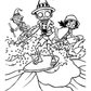 Cartoon Zombies Halloween Colouring Book