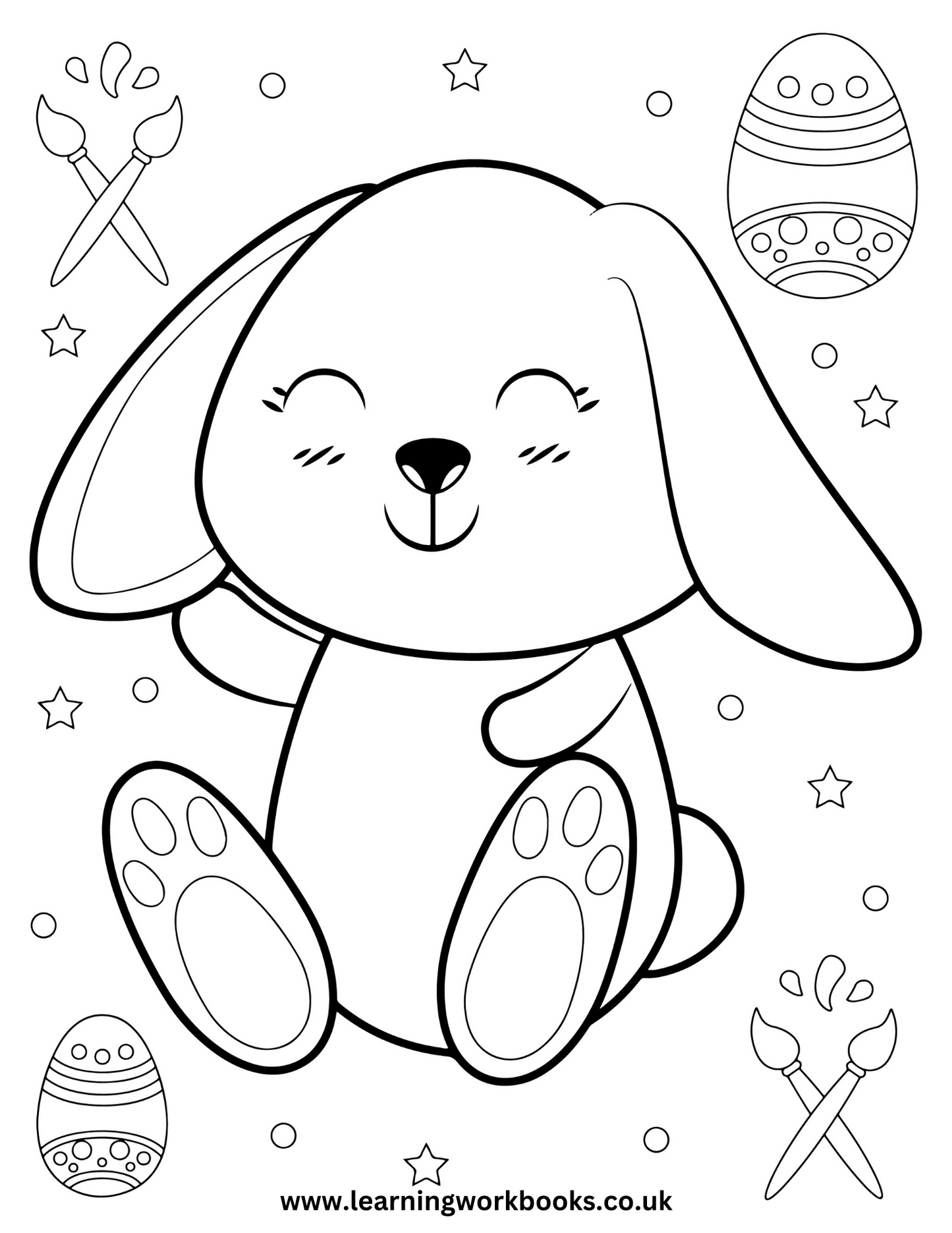 Happy Easter Colouring Book