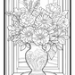 Flowers on Windowsill Colouring Book 4