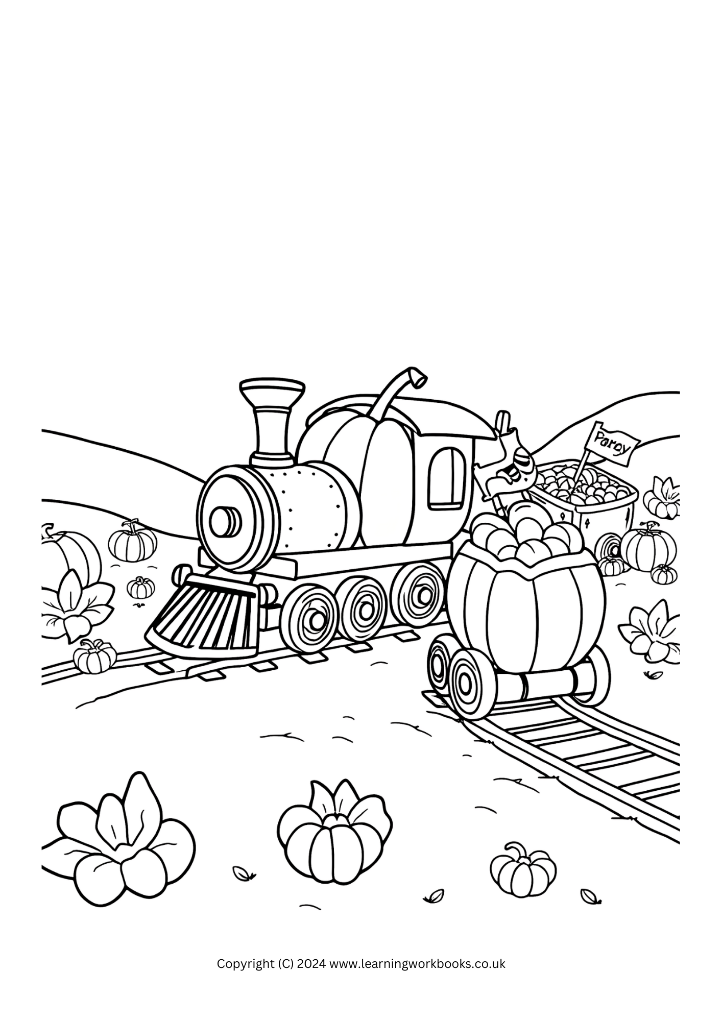 Pumpkin Spice Wonderland Halloween Colouring Book