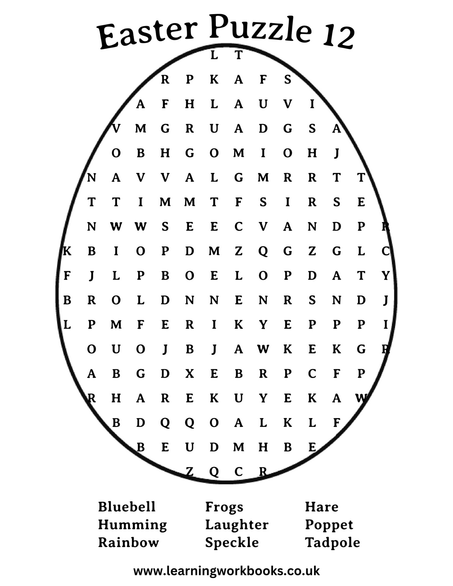 Easter Word Search Puzzle Book 3