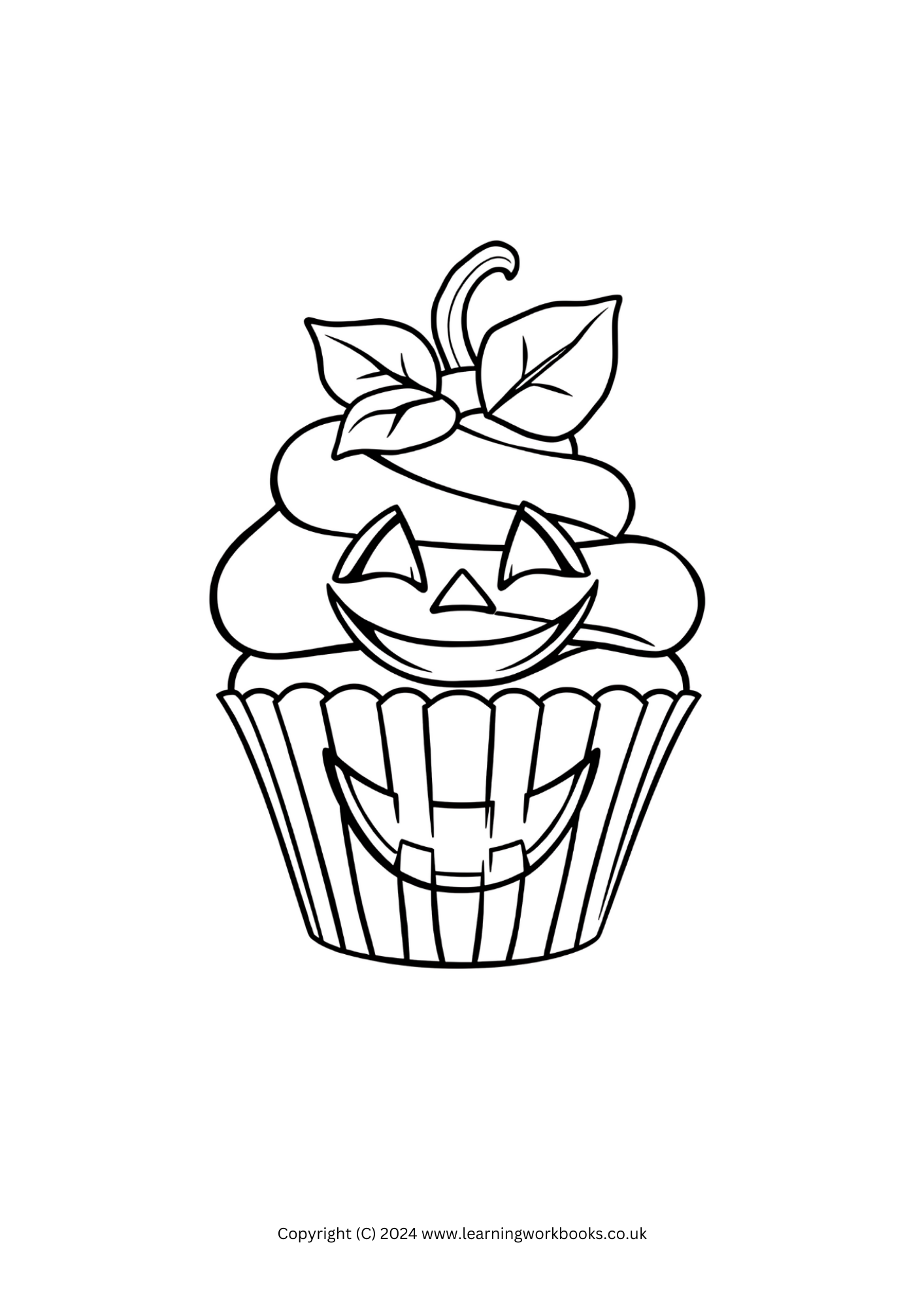 Monster Cupcakes Halloween Colouring Books