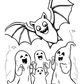 Cute Bat Friends Halloween Colouring Book (downloadable digital product)