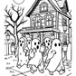 Ghosts in Pyjamas Halloween Colouring Book