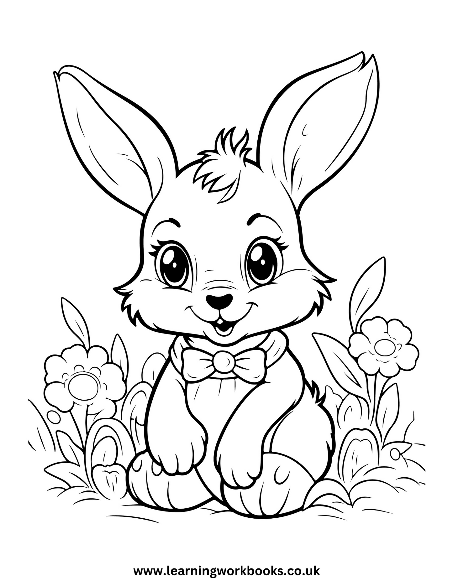 Easter Bunny Colouring Book